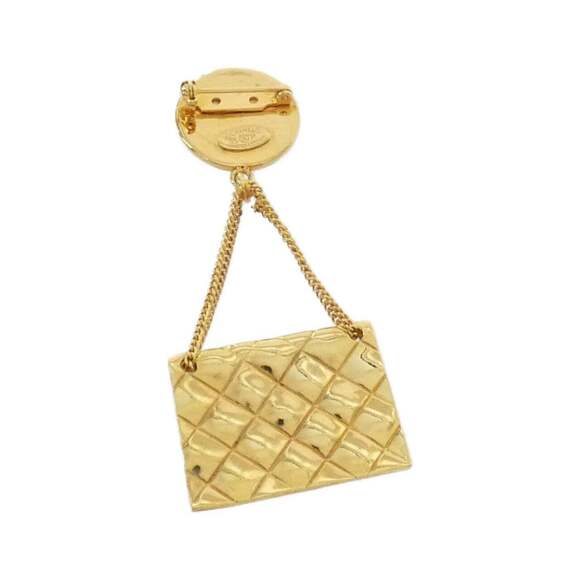 CHANEL Authentic Gold Brooch
